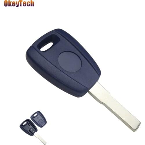 OkeyTech Remote Car Key Shell for Fiat Uncut Blank Fiat Blade Replacement Cover Case Transponder Key Ignition fit for Fiat Car