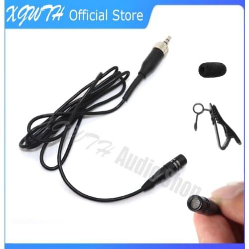 Lapel Lavalier Microphone Cardioid Clip On Mic For Sennheiser EW G1 G2 G3 Wireless Bodypack Transmitter System 3.5mm Lockable