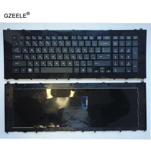 GZEELE Russian laptop Keyboard for HP PROBOOK 4710 4710s 4750S RU BLACK With Frame