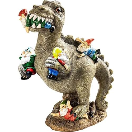 Garden Statue Cute Exquisite Lifelike Dinosaur Sculpture Lawn Indoor Décor