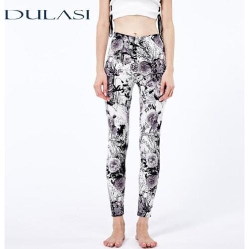 Sexy Womens Pants Fashion Print Streetwear Comfortable Casual Leggings For Fitness High Rise Ankle Length New Top Recommend