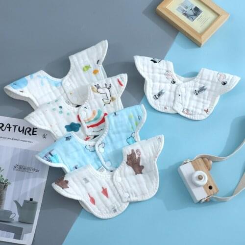 Burp Cloths Baby Stuff for Newborns Bibs Burp Cloths Cotton Infant Waterproof Feeding Bib Toddler Muslin Bib Scarf Babero Bebe
