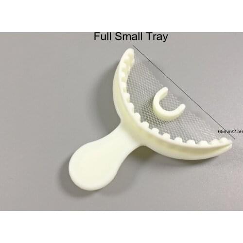 Dental White Disposable Impression Kit Mouth Trays With Net Bite Tray Anterior