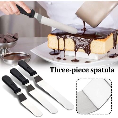 Cake Cream Spatula Set Stainless Steel Cake Decorating Frosting Spatulas Baking Tool For Make Cake PR Sale