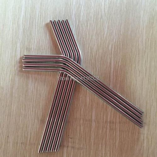 100pcs/lot 6mm 8.5" Eco Friendly Stainless Steel Drinking Straws Bend & Straight Smoothies Reusable Straw