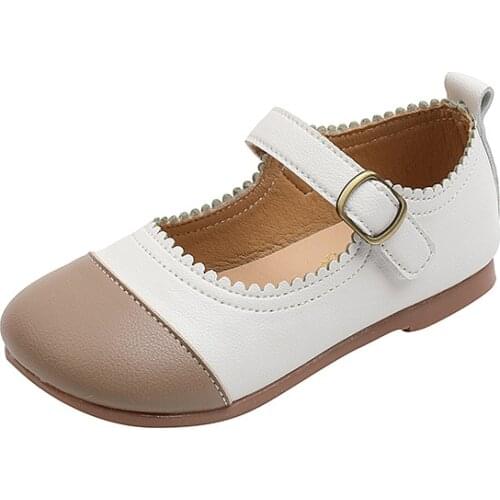 Girls Princess Shoes Foreign Style Childrens Shoes Autumn 2021 New Flat Shoes Girls Single Shoes Hot Chic Cute Fashion 21-30