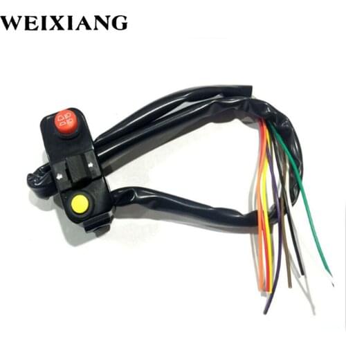 Universal 7/8" Aluminum Motorcycle Handlebar Mount Switches Horn Electronic Turn Signal Light Switch For BMW GS YAMAHA Honda