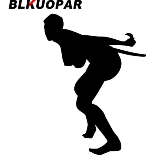 BLKUOPAR for Weapon Girl Back Fighting Decals Surfboard Laptop Vinyl Car Stickers Waterproof Personality Sunscreen Decoration
