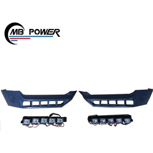 High quality!!! G class W463 front corner lips with leds 10 leds for W463 G63 G65 PU material front corner lips 2017-2018y