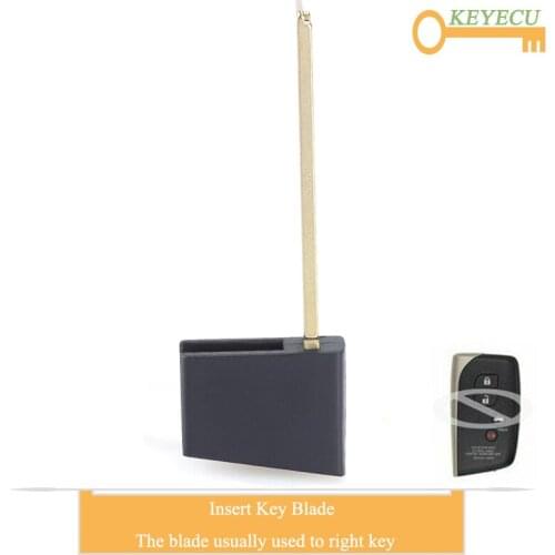 KEYECU Replacement Smart Car Key Uncut Insert Emergency Blade Fob for Lexus LS460 LS600h 2013 2014 2015 2016 2017