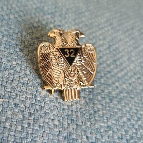 10PCS 1.5" Scottish Rite 32nd Degree Freemason Masonic Lapel Pin emblem