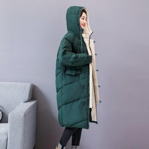 2019 Hot Sale Cotton No Single Breasted Slim Full Winter New Long Fund Fashion Trend Jackets Comfortable Warm Self-cultivation