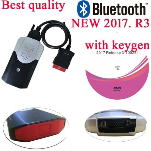 2021 newest VD pro plus 2017.3 with keygen/2016.0 free software bluetooth new vci with BEST Relay for delphis