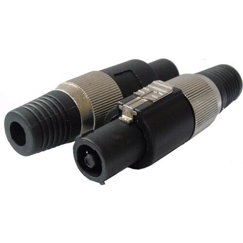 50 Pack 4 Pin Speakon Connector Male Professional Speaker Audio Cable Plug Pole with metal tail