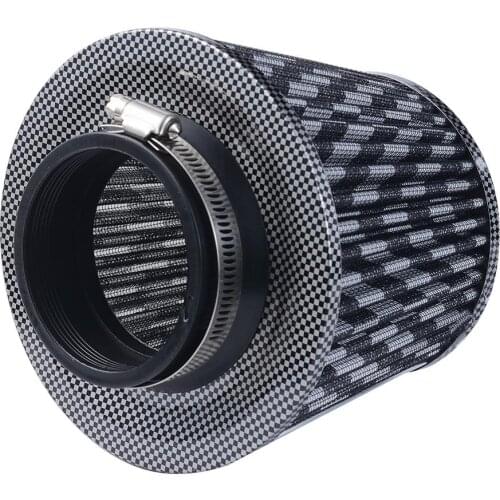 75mm 2.95'' Inlet Universal Cold Air Filter Pod Cone Intake Induction Kit High Flow
