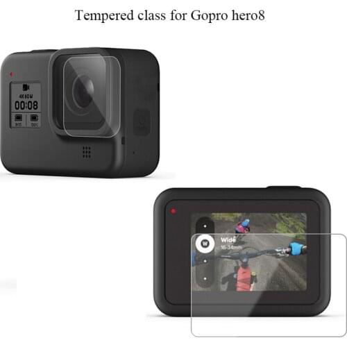 9pcs Tempered Glass Screen Protector For Goro hero 8 Sport Cam Protector Film Tempered Glass For Gopro Action Camera