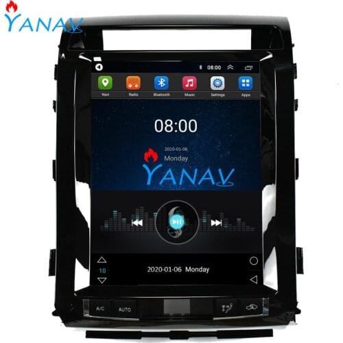 Tesla style Car GPS Navigation DVD Player For-TOYOTA Land Cruiser Prado 08-15 head unit radio multimedia player