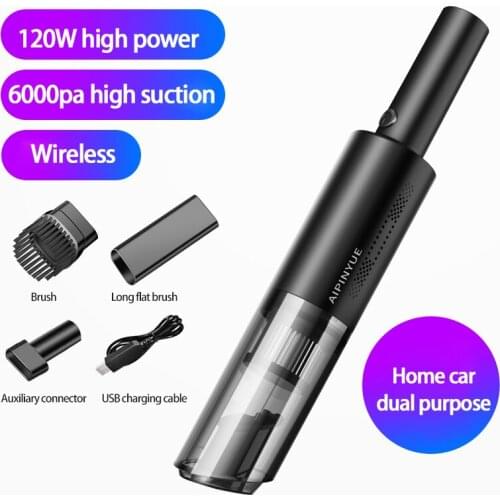 Wireless Portable Car Vacuum Cleaner Handheld Auto Vaccum 6000PA High Suction For Home Cleaning Wet Dry Mini Vacuum Cleaner