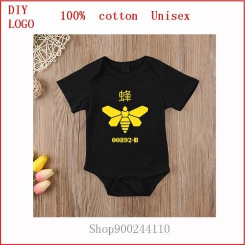 Baby Announcement Bee t shirts Breaking Bad Baby Bodysuits baby Summer Short Sleeve Fashion new born baby clothes Rompers