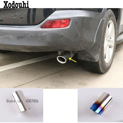 Car Frame Muffler Exterior End Pipe Dedicate Stainless Steel Exhaust Tip Tail Outlet For Toyota RAV4 2016 2017 2018