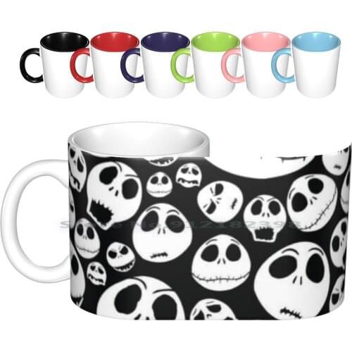 | Pumpkin King Ceramic Mugs Coffee Cups Milk Tea Mug Halloween Christmas Nightmare Before Christmas Tim Burton Nightmare Burton