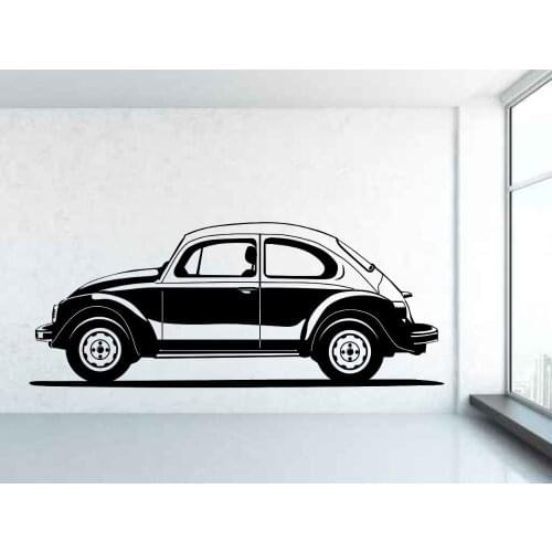 Classic Car Pattern Wall Decal Vintage Vinyl Wall Stickers For Kids Rooms For Beetles Removable Home Decor Art Mural DecalSYY867