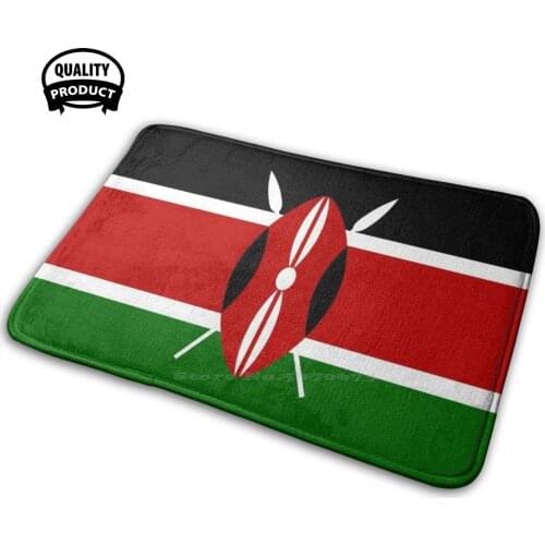 Kenyan Flag Collection 3D Soft Non-Slip Mat Rug Carpet Cushion Kenya Flag Kenyan Kenyan Flag Kenyan Pride Africa Himedia Tour