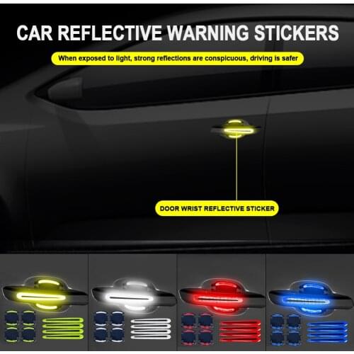 Door Handle Sticker 3D Carbon Fiber Car Door Handle Paint Scratch Protector Sticker Auto Door Handle Scratch Cover