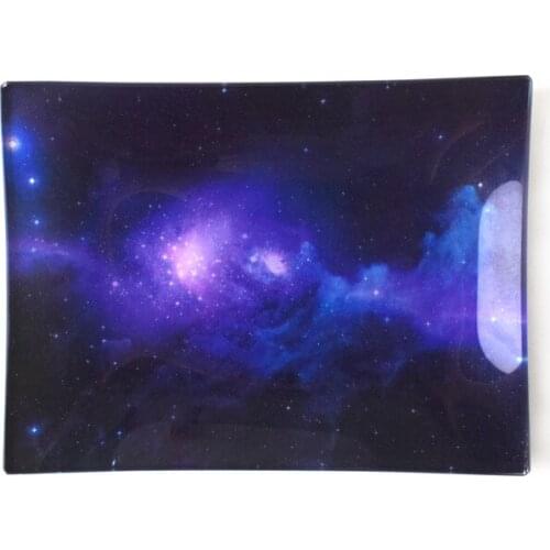 New Glass Rolling Tray 120*160mm storage sky for grinders tobacco weed herb Cigarette smoking Accessories tools