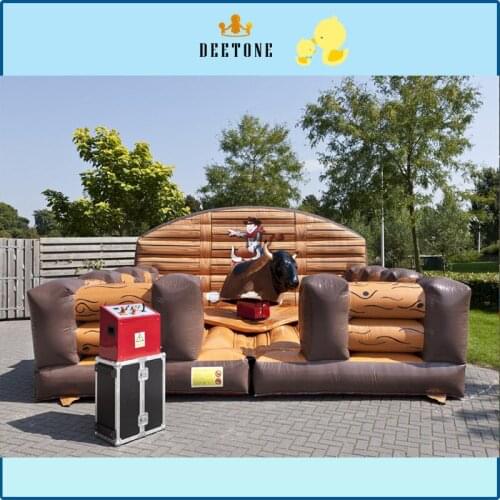 Amusement park rides inflatable mechanical bull rode fighting machine games for shopping mall