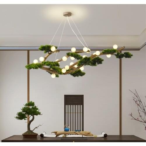 Postmodern LED Chandelier Branches Style Glass Balls Ceiling Lamp Living Room Chandelier Dining Room Bedroom Lighting Fixtures