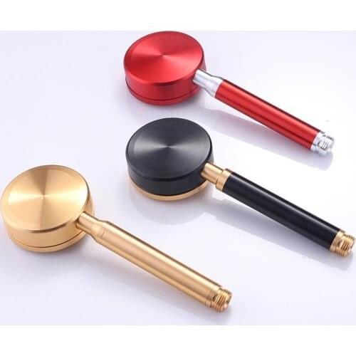 Space Aluminum Red Black Gold Handheld Shower Head Detachable Lightweight Simple Water-Saving Bath Faucets Bathroom Accessories