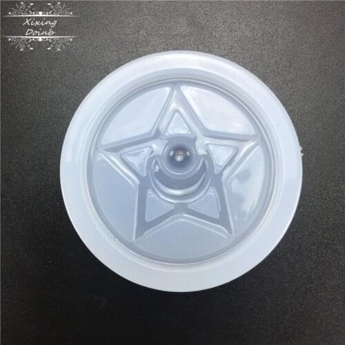 DIY five pointed star shaped silicone mold cake decoration tool resin clay mold mirror crystal drop glue making tool