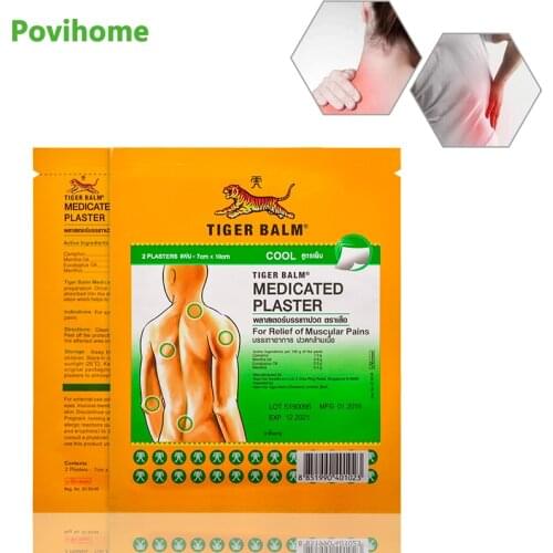 Thailand Tiger Balm Green Cool Medical Plaster Muscle Joint Arthritis Rheumatism Pain Relief Patch Herbal Medical Plaster D2275