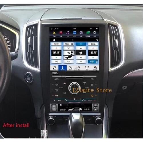 13.6 '' Vertical screen Tesla Style Android 8.1 Car DVD GPS Player radio navigation for ford edge 2015 2017 2018 2019 PX6 HDMI