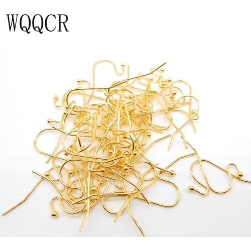 WQQCR NEW 100PCS 925 Silver Plated DIY Earring Findings Handmade Earrings Clasps Hooks Fittings For Jewelry Making Accessories