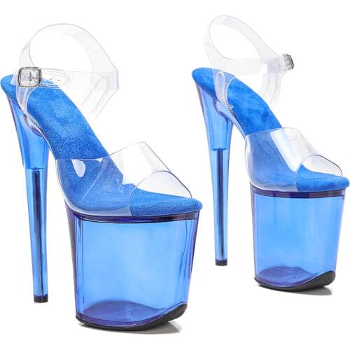 Leecabe 8Inch/20cm Womens Platform Sandals party High Heels Shoes Pole Dancing Shoes