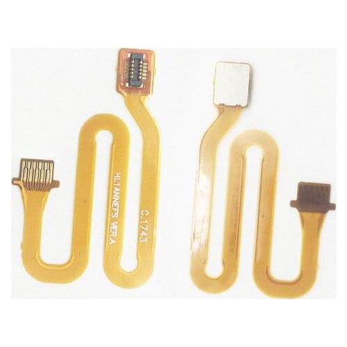 10pcs/lot For Huawei P20 lite /Nova 3E Fingerprint Sensor Scanner Touch ID Connect Motherboard Home button Reader Flex Cable