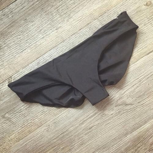 4 Colors Bikinis Women Solid Brazilian Thong Bikini Tanga 2020 Swimsuit Swimwear Womens Swimming Suit Bottom Bathing Suit A117