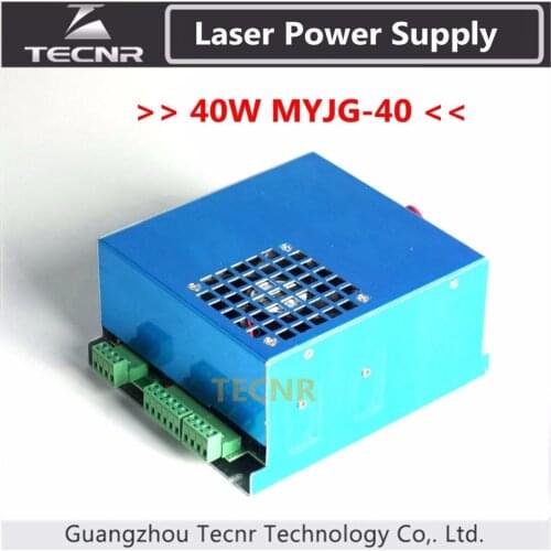 40W Laser Power Supply For CO2 Laser Engraving Cutting Machine 35-50W MYJG-40