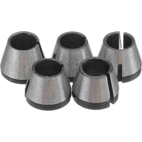 Practical 5Pcs 6mm Drill Collets Drill Driver Fittings Collet Chuck For 3703/3701 For Machine Rotary Tool