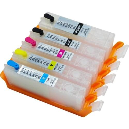 5 colors BCI-350 BCI-351 Ink cartridges for Canon PIXUS ip7230/8730 MG5430/7530/7130 MX923/723 IX6830 MG5530 with ARC chips