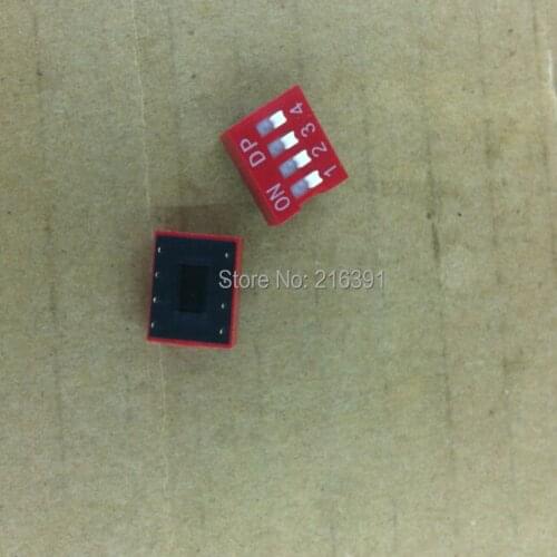 50PCS/Lot Dial dial code Toggle switch 4P 4Pin DIP 2.54MM
