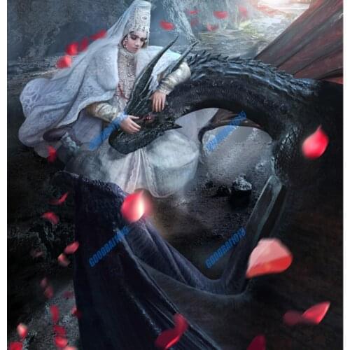 Russian Classic Movie "he Is A Dragon" 5D Diamond Painting Cross Stitch Kits Diamond Embroidery Full Mosaic Diy Room Decor