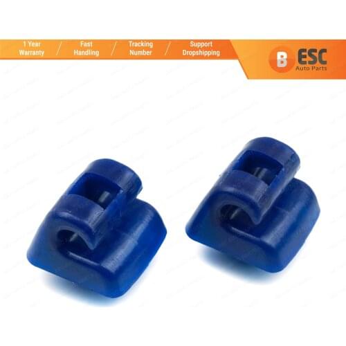 ESC ESR505 2 Pieces Sunvisor Sunshade Retainer for Mercedes E Class W123 W124 W126 W140 W201 Blue Color