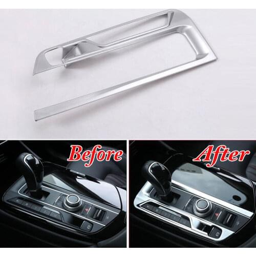 BBQ@FUKA ABS Gear Shift Box Panel Cover Trim Car Styling Car Gear Box Decoration Accessories Fit For Maserati Levante 16-17