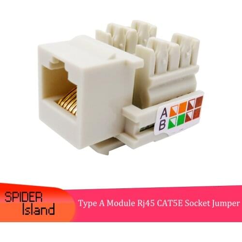 Cat6 Keystone Jack RJ45 Keystone Module Connector UTP CAT5e Adapter Socket Jacks for Network Blank Patch Panel Wall Plate