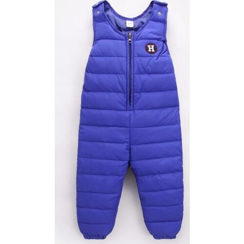 ChildrenS Pants Winter Kids Baby Boys Thicken Down Jacket Warming Trousers Girls Down Pants Baby Vest Windproof