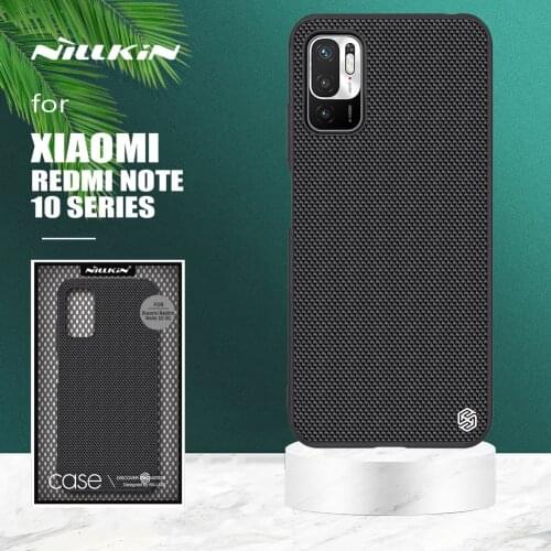 For Xiaomi Redmi Note 10 5G Case Nillkin 3D Textured Nylon Business Back Cover Phone Case for Xiaomi Redmi Note 10s 10 Pro Max