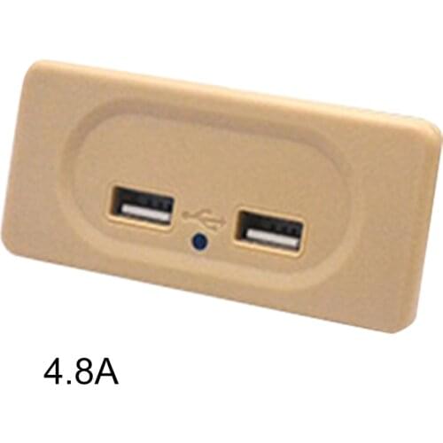 ABS Travel Indicator Light Motorhome RV USB Charger Dual Outlet For Tablet Phone Universal High Speed Charging Socket Power